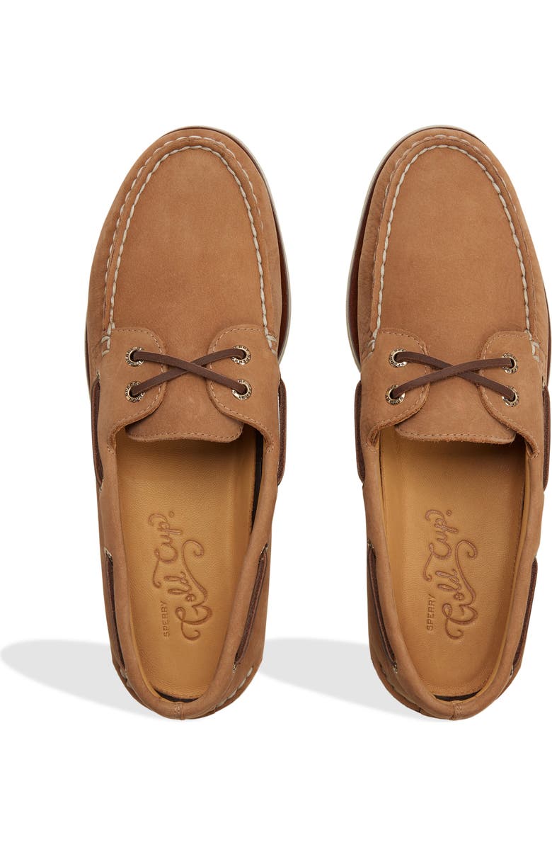 Sperry Gold Cup<sup>®</sup> Authentic Original<sup>™</sup> 2-Eye Boat Shoe, Alternate, color, Beige