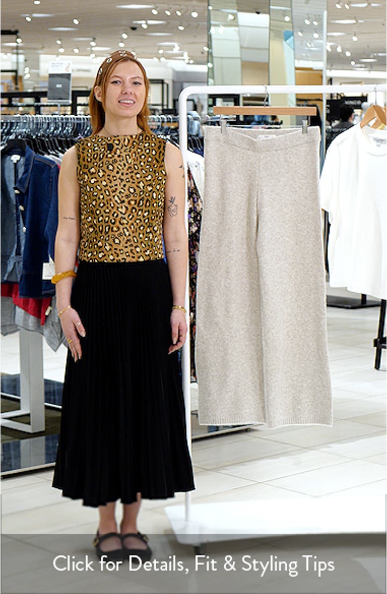 Cashmere Straight Leg Jogger Pants, sales video thumbnail