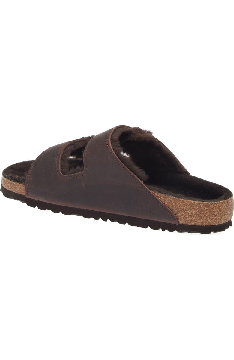 Birkenstock Arizona Slide Sandal with Genuine Shearling, Alternate, color,