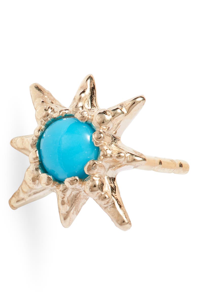 Anzie Micro Starburst Earrings, Alternate, color, Gold