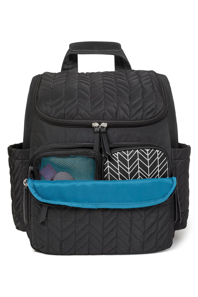 'Forma' Diaper Backpack, Alternate, color, JET BLACK