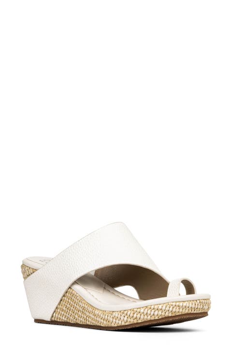 Gyer Leather Wedge Sandal