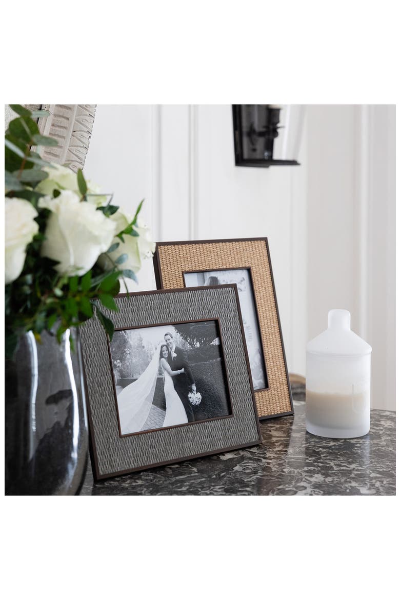 x Sophie Paterson Rattan Picture Frame, Alternate, color, GREY
