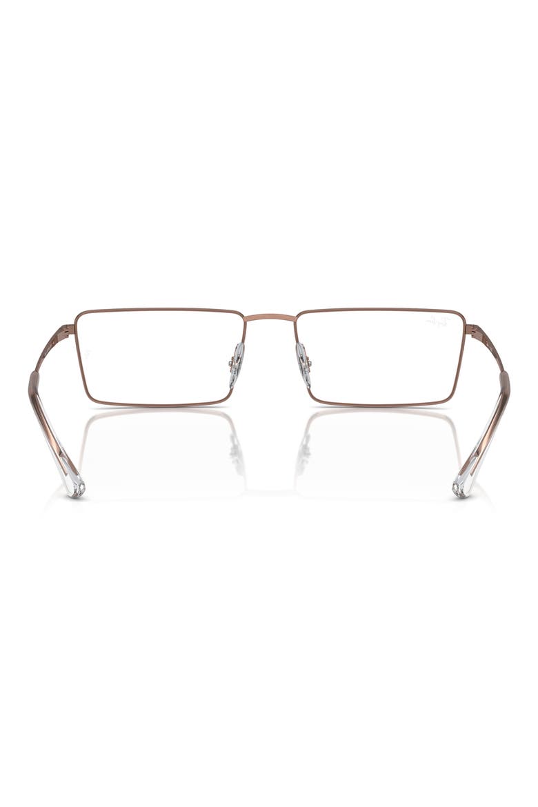 RX6541 56mm Rectangular Optical Glasses, Alternate, color, COPPER