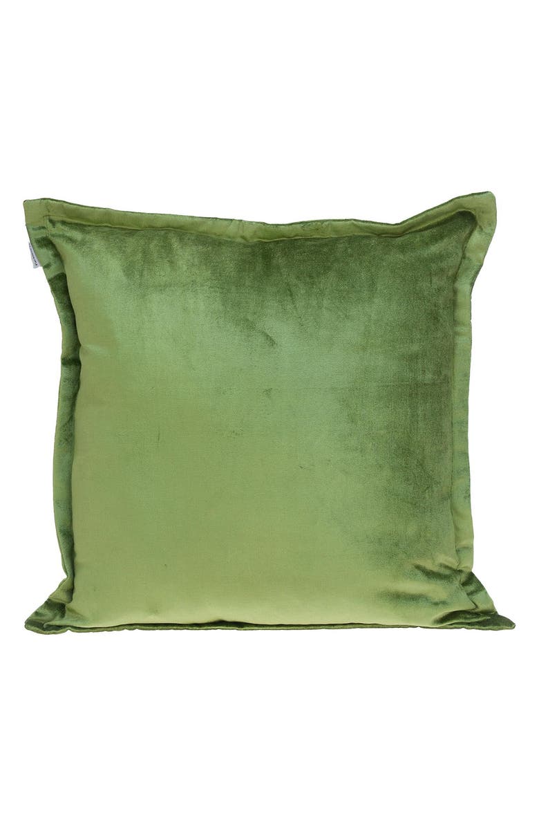 PARKLAND COLLECTION Agneta Transitional Olive Throw Pillow, Main, color, 