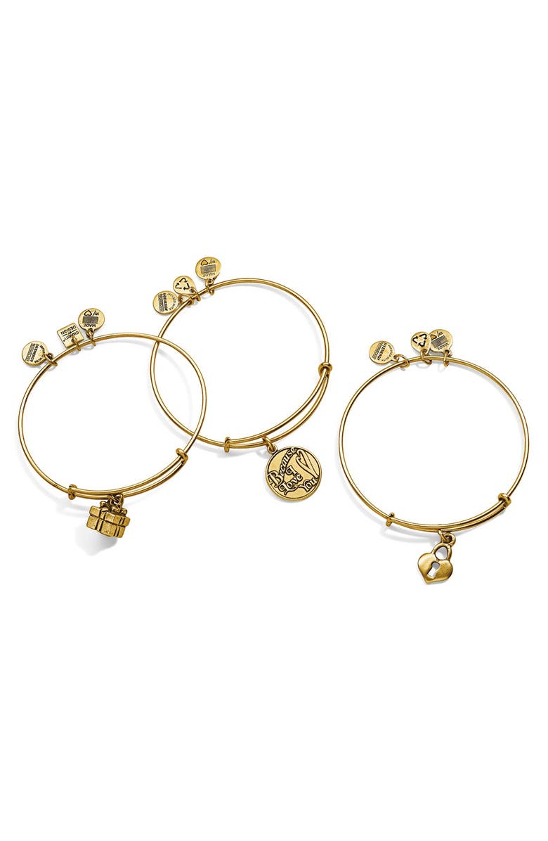 Alex and Ani 'Charity by Design - Gift Box' Expandable Wire Bangle, Alternate, color, 