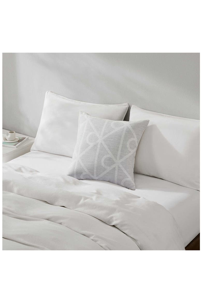 Emblem Accent Pillow, Alternate, color, LIGHT GREY