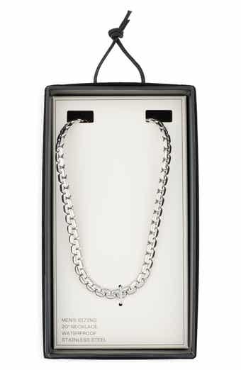 NORDSTROM RACK Men's Intertwined Chain Stainless Steel Necklace
