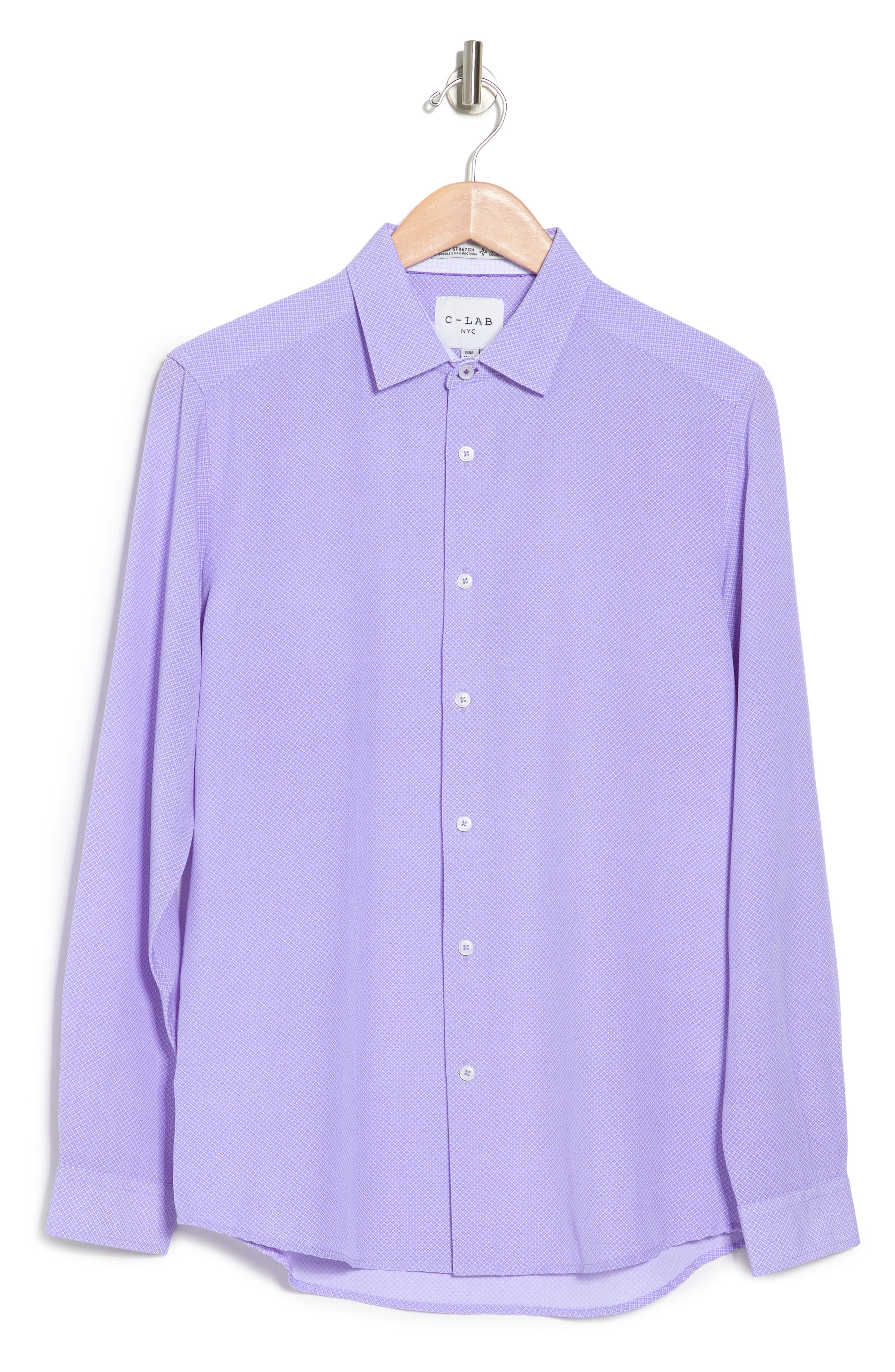 c lab nyc dress shirts C-LAB NYC Men's Button Down Shirt, Size Medium