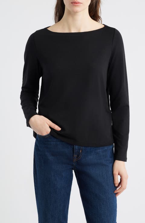 Bateau Neck Top
