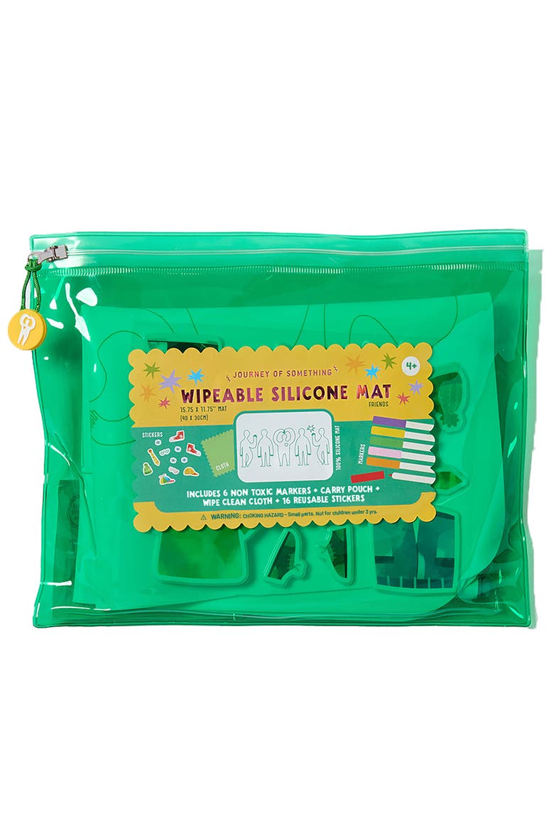 Wipeable Silicone Mat, Friends, Reusable Coloring Kit, Main, color, Multicolored