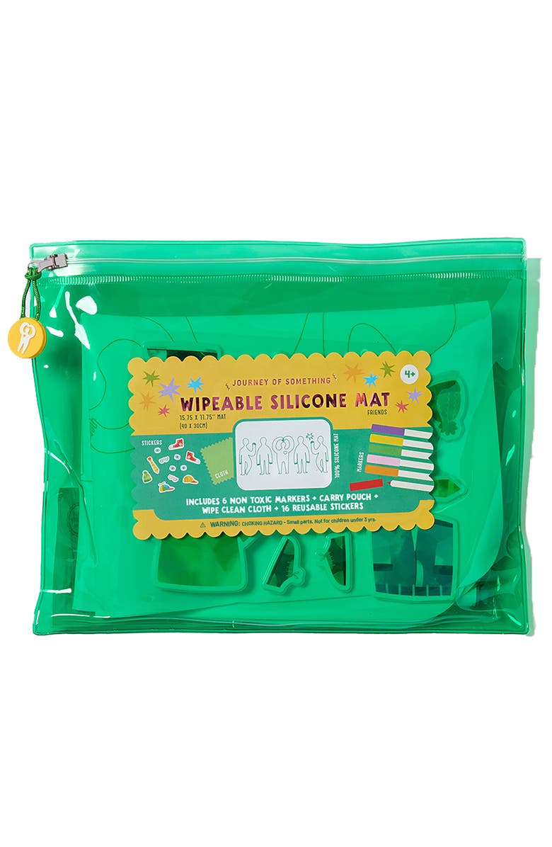 Journey of Something Wipeable Silicone Mat, Friends, Reusable Coloring Kit, Main, color, Multicolored