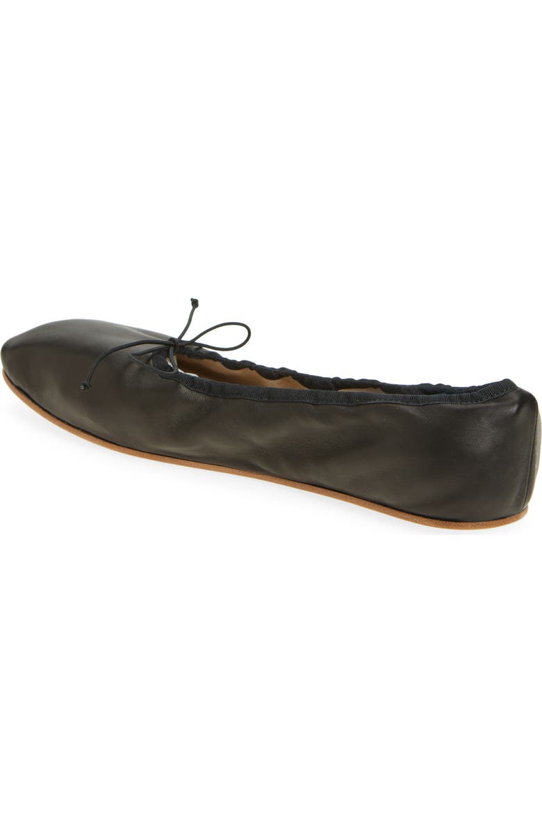 The Row Ballerina Flat, Alternate, color, Black
