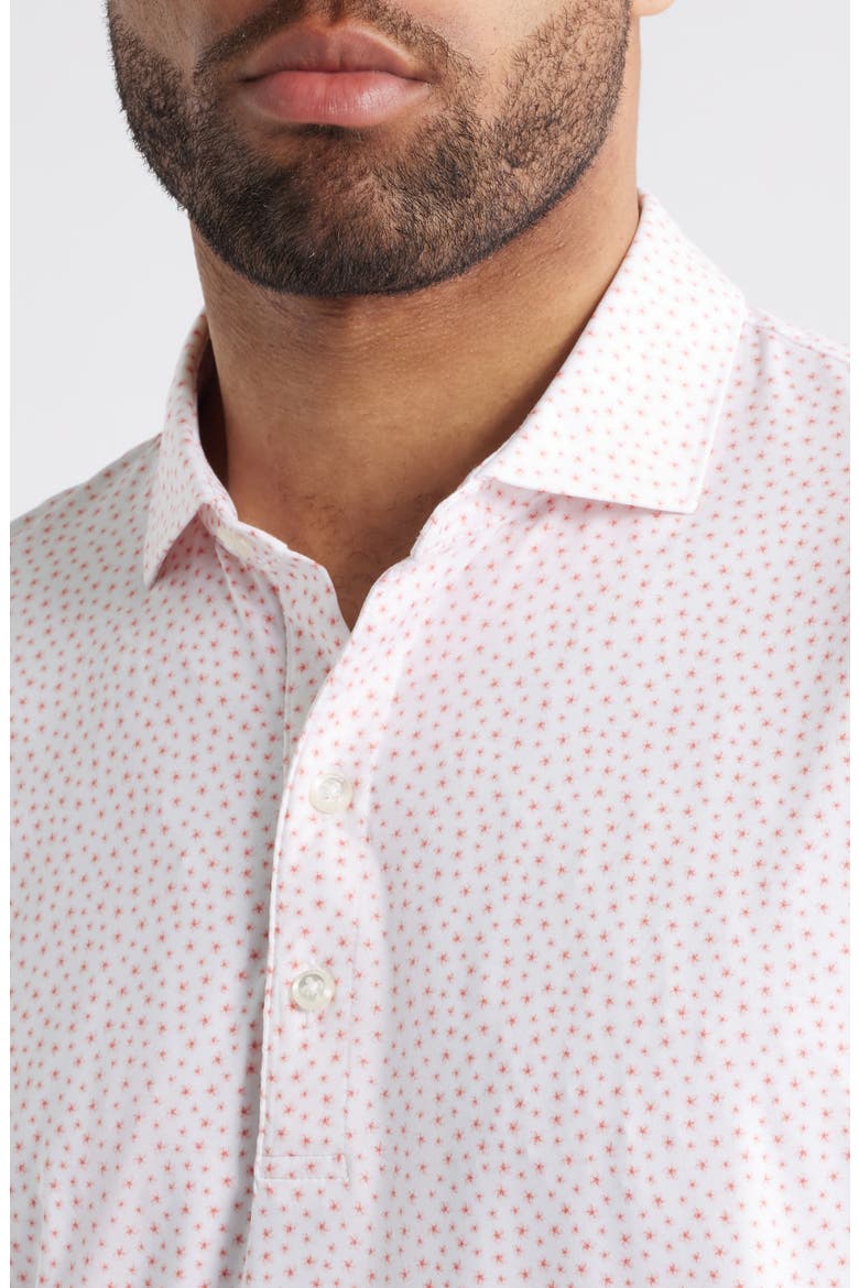 Plumeria Floral Featherweight Performance Polo, Alternate, color, AZALEA