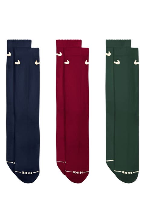 Everyday Elevated Assorted 3-Pack Dri-FIT Cotton Blend Crew Socks