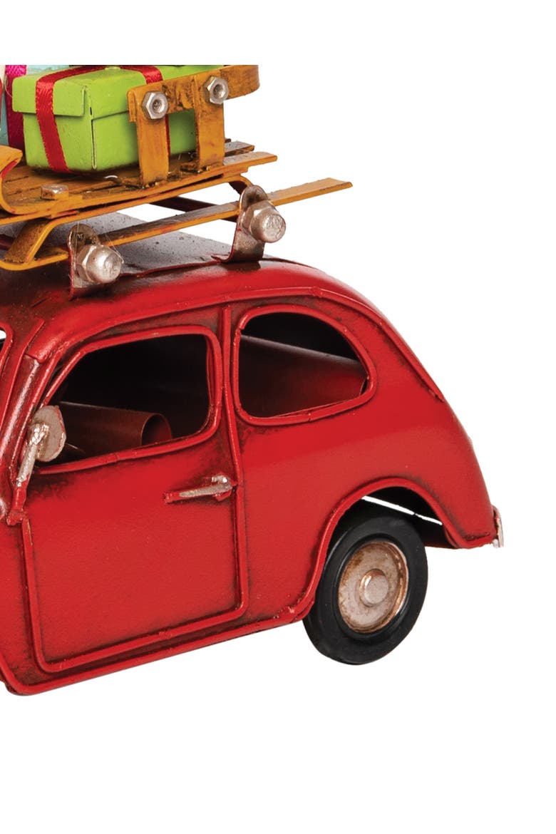 Red Car Luggage Decorative Figurine, Alternate, color, Red