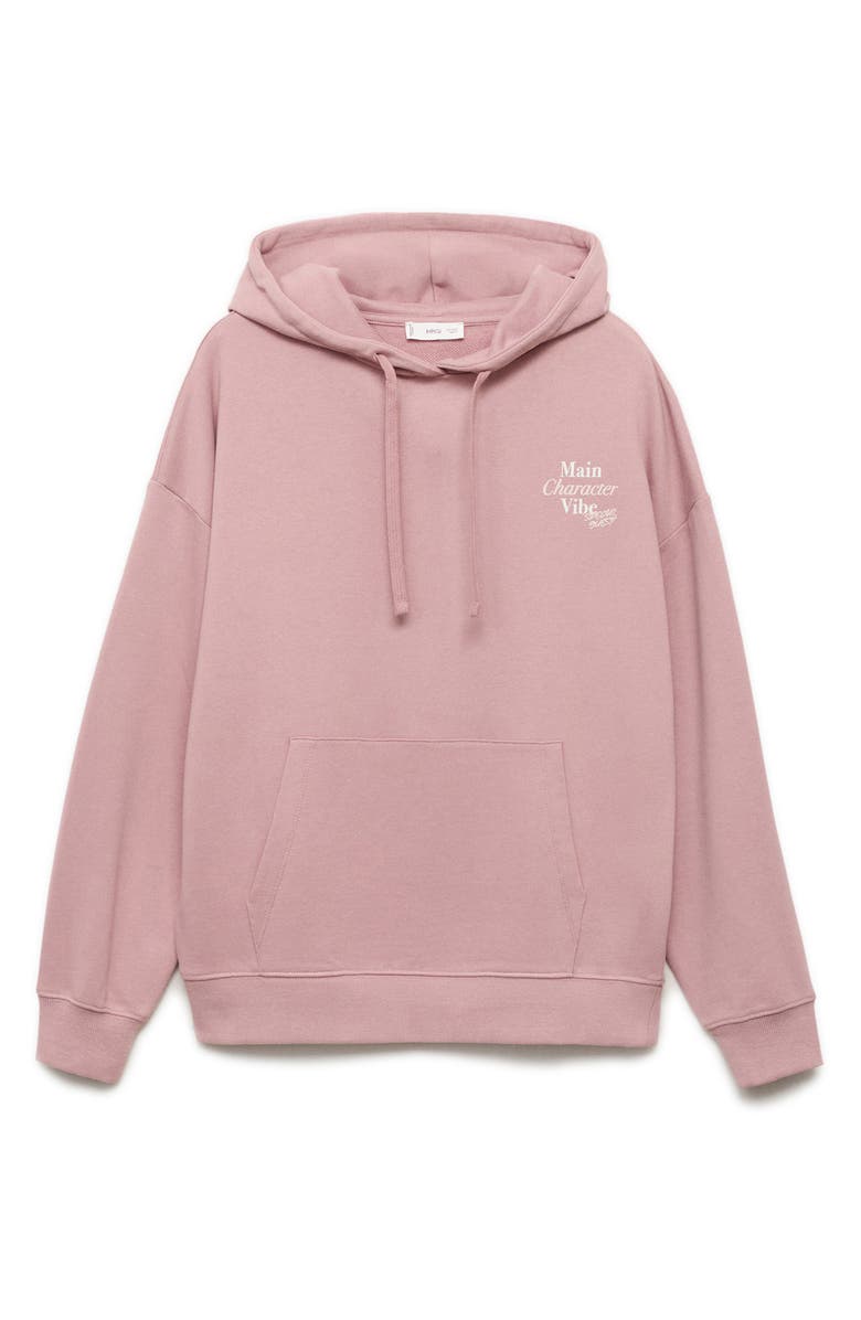 MANGO TEEN Print Hoodie, Alternate, color, Pastel Pink