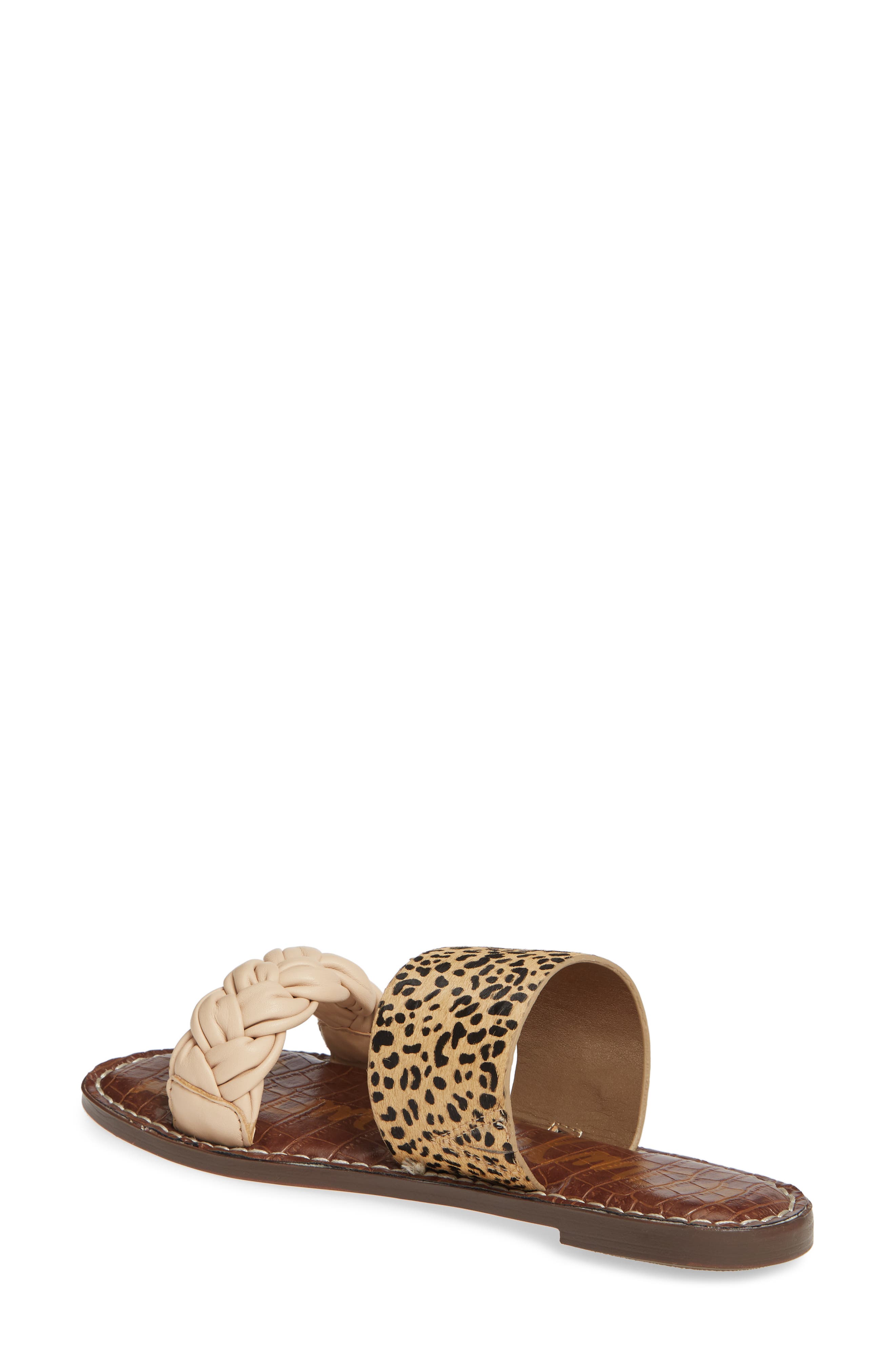 Gage Slide Sandal, Alternate, color, NUDE/NATURAL NAKED LEATHER