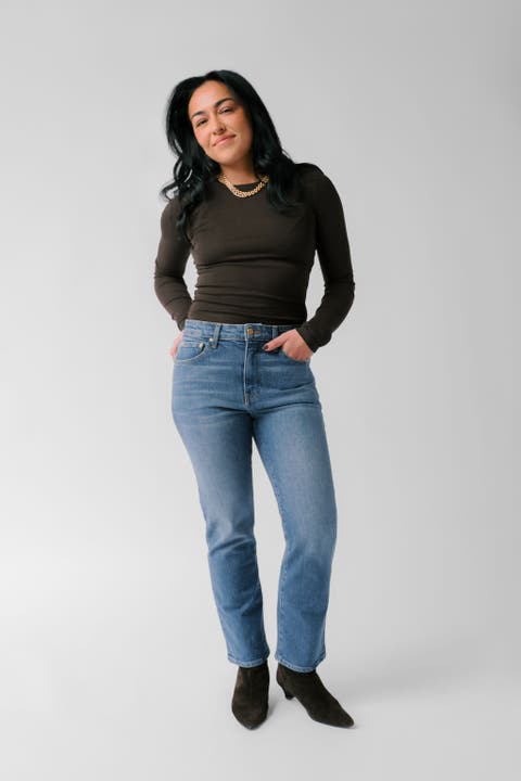 The Gabi Petite Ankle Straight Leg Jean