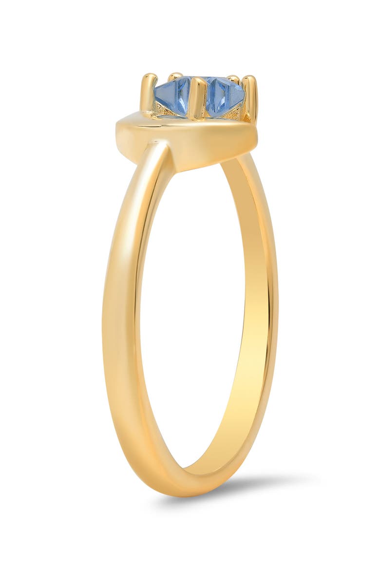 Cubic Zirconia Celestial Star & Moon Ring, Alternate, color, GOLD