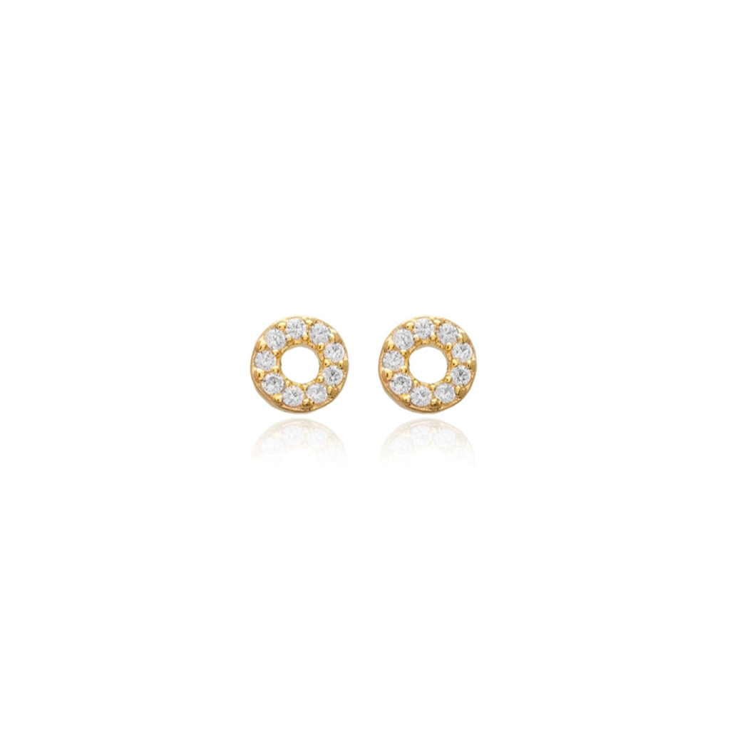 Mazin Jewels Hollow Studs