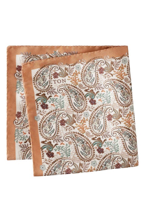 Paisley Silk Pocket Square