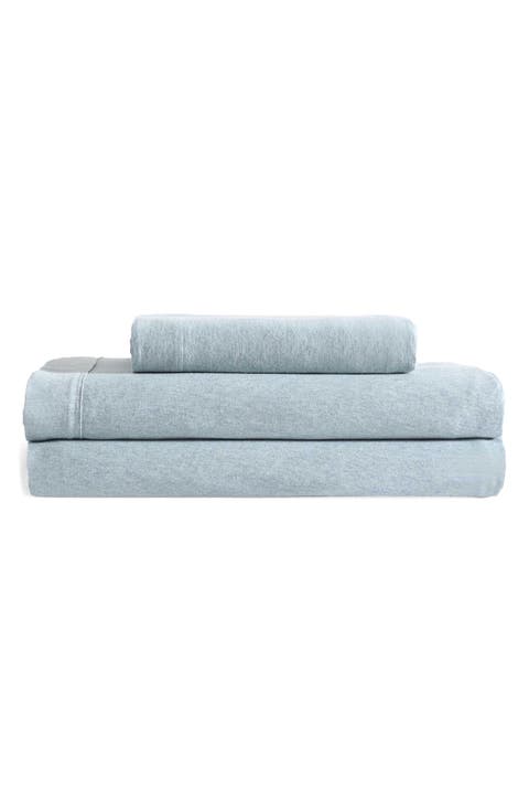 Mélange Cotton Blend Jersey Sheet Set