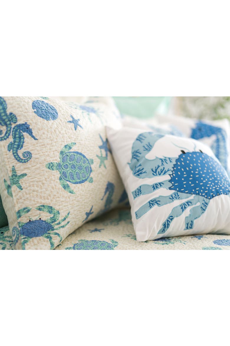 20" x 26" Brisbane Cotton Standard Sham - Machine Washable, Alternate, color, Blue