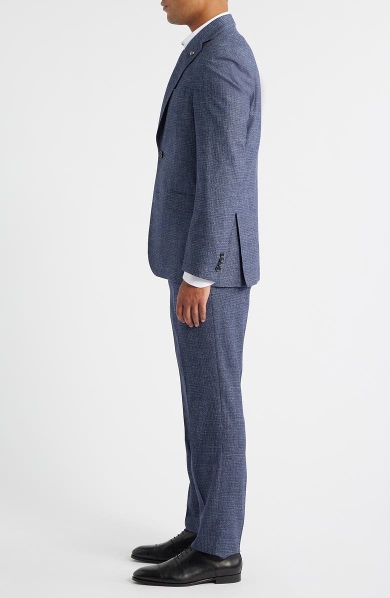 Jack Victor Montana Mid Blue Textured Super 120s Wool Suit, Alternate, color, Mid Blue