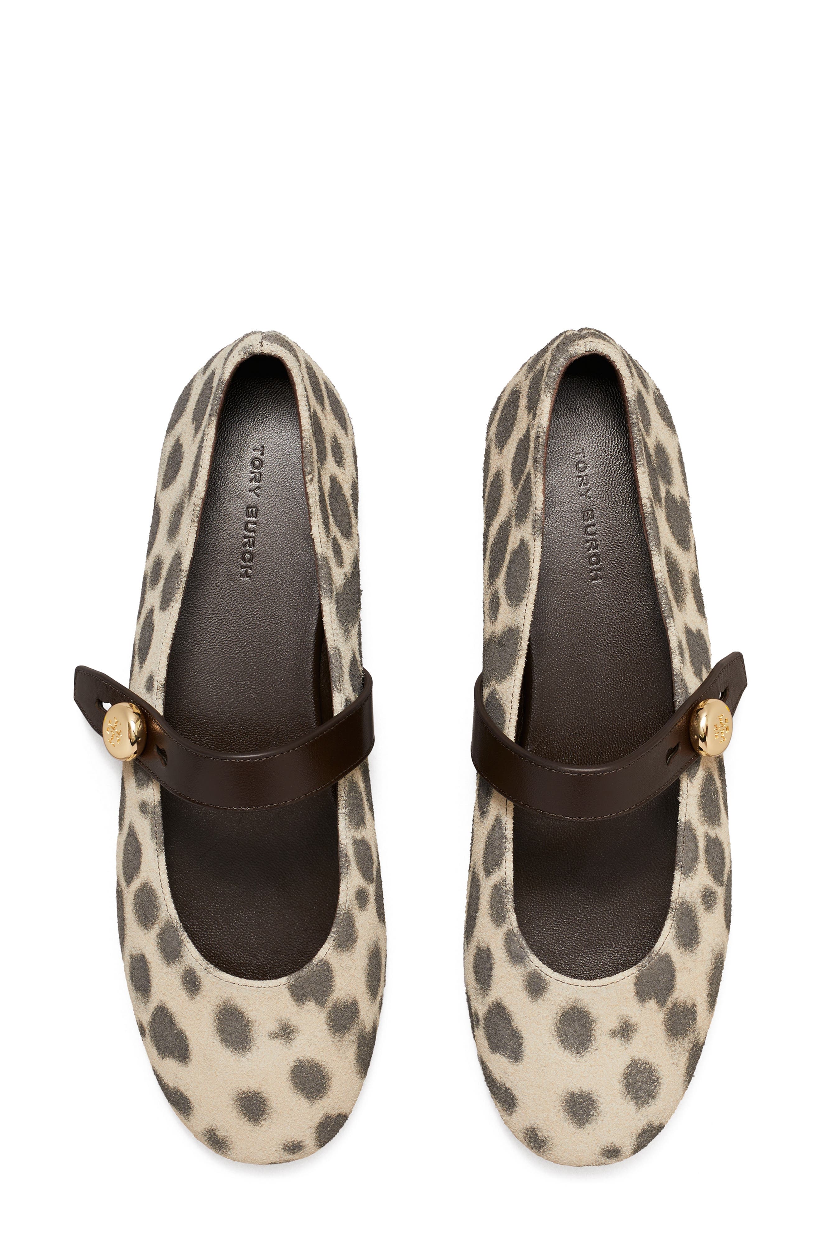 Tory Burch Romy Mary Jane Flat, Alternate, color, Cheetah Spots