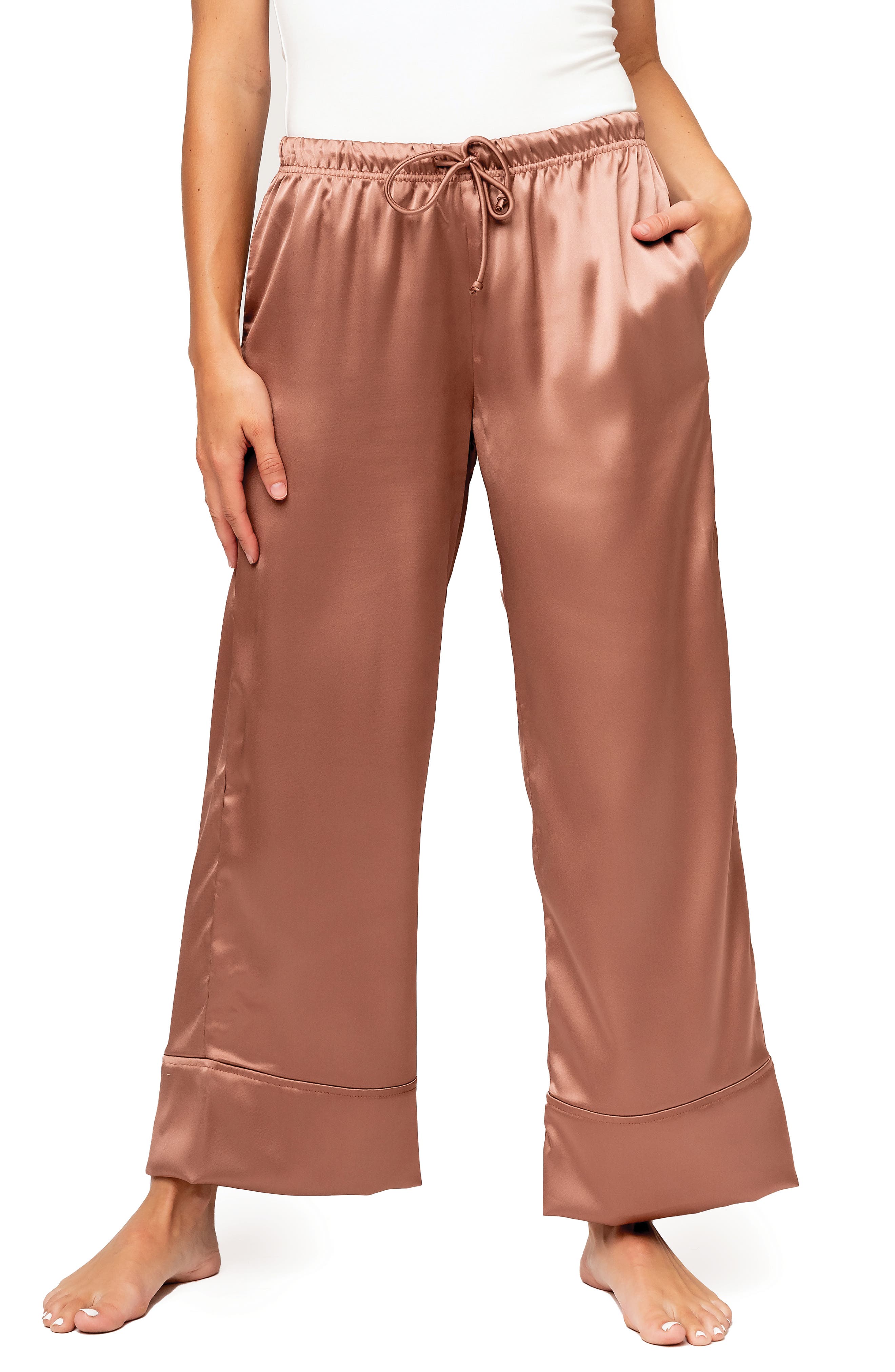 GIBSONLOOK Luxe Lounge Silky Satin Sleep Pants