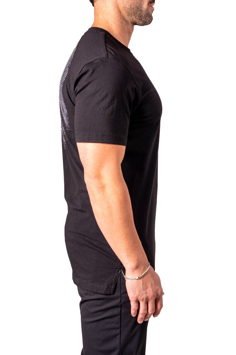 Lion Zeus Embellished T-Shirt, Alternate, color, BLACK