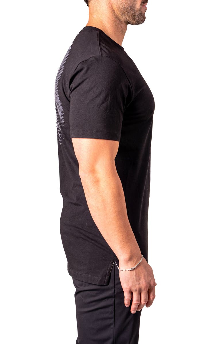 Maceoo Lion Zeus Embellished T-Shirt, Alternate, color, Black