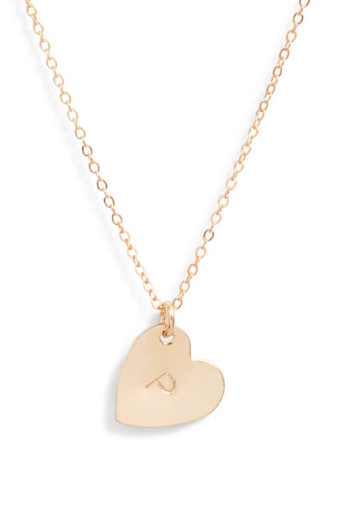 Sophia Initial Heart Pendant Necklace