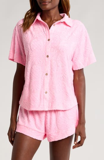 Honeydew Easy Does It French Terry Short Pajamas