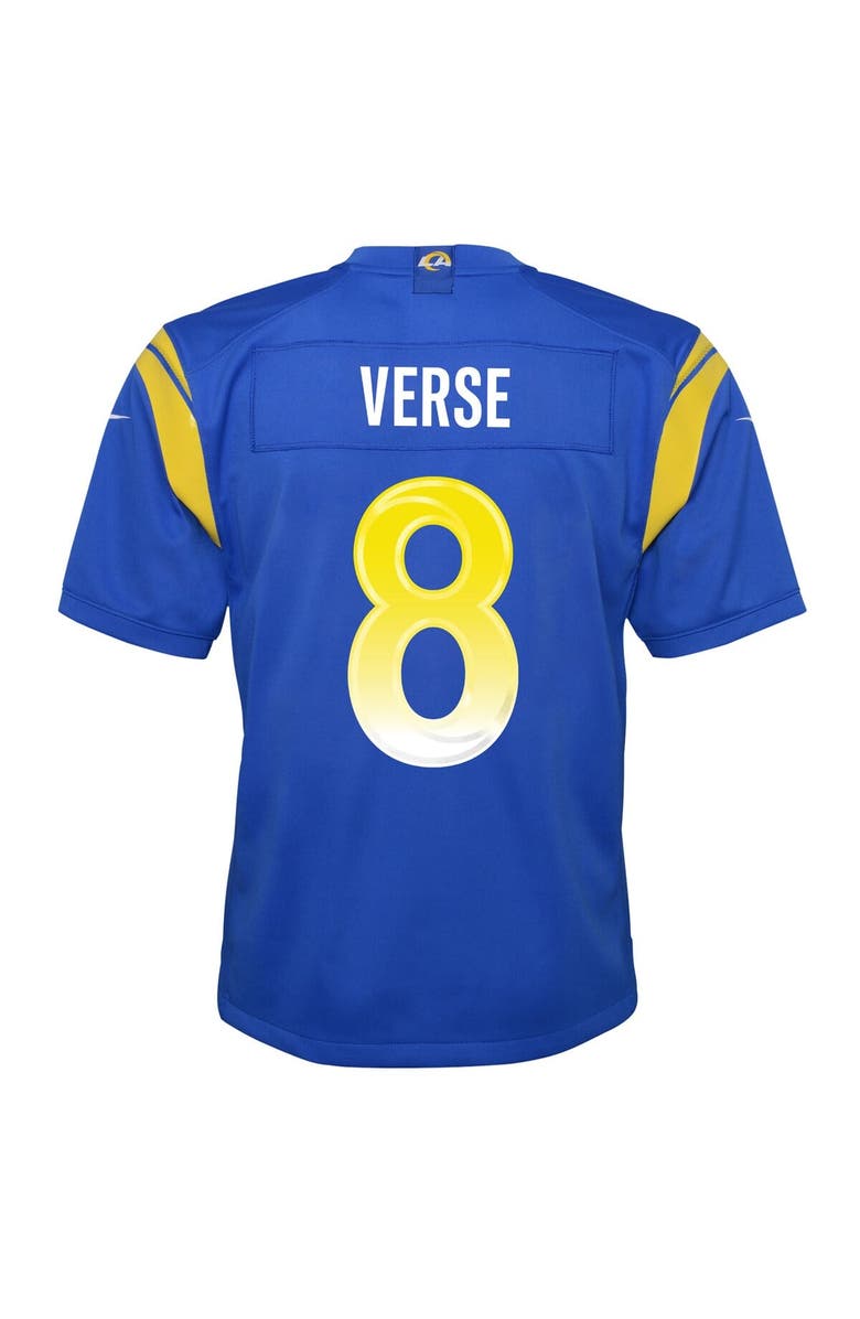 Nike Youth Nike Jared Verse Royal Los Angeles Rams Team Game Jersey, Alternate, color, Royal