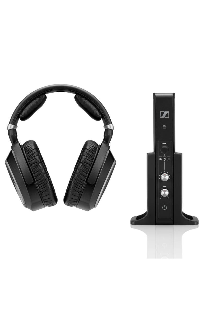 Sennheiser RS 195 RF Wireless Headphone Systems for TV Listening, Alternate, color, Black