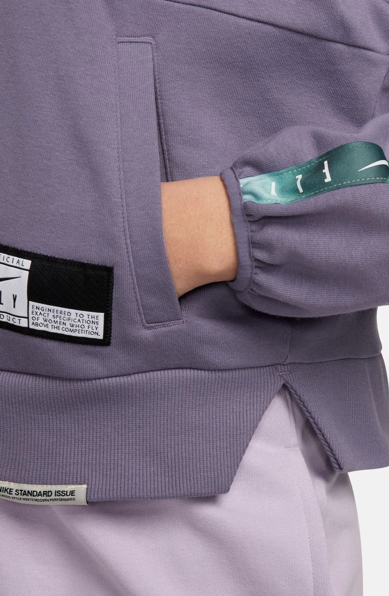 Nike Swoosh Fly Dri-FIT Oversize Quarter Zip Basketball Top, Alternate, color, 