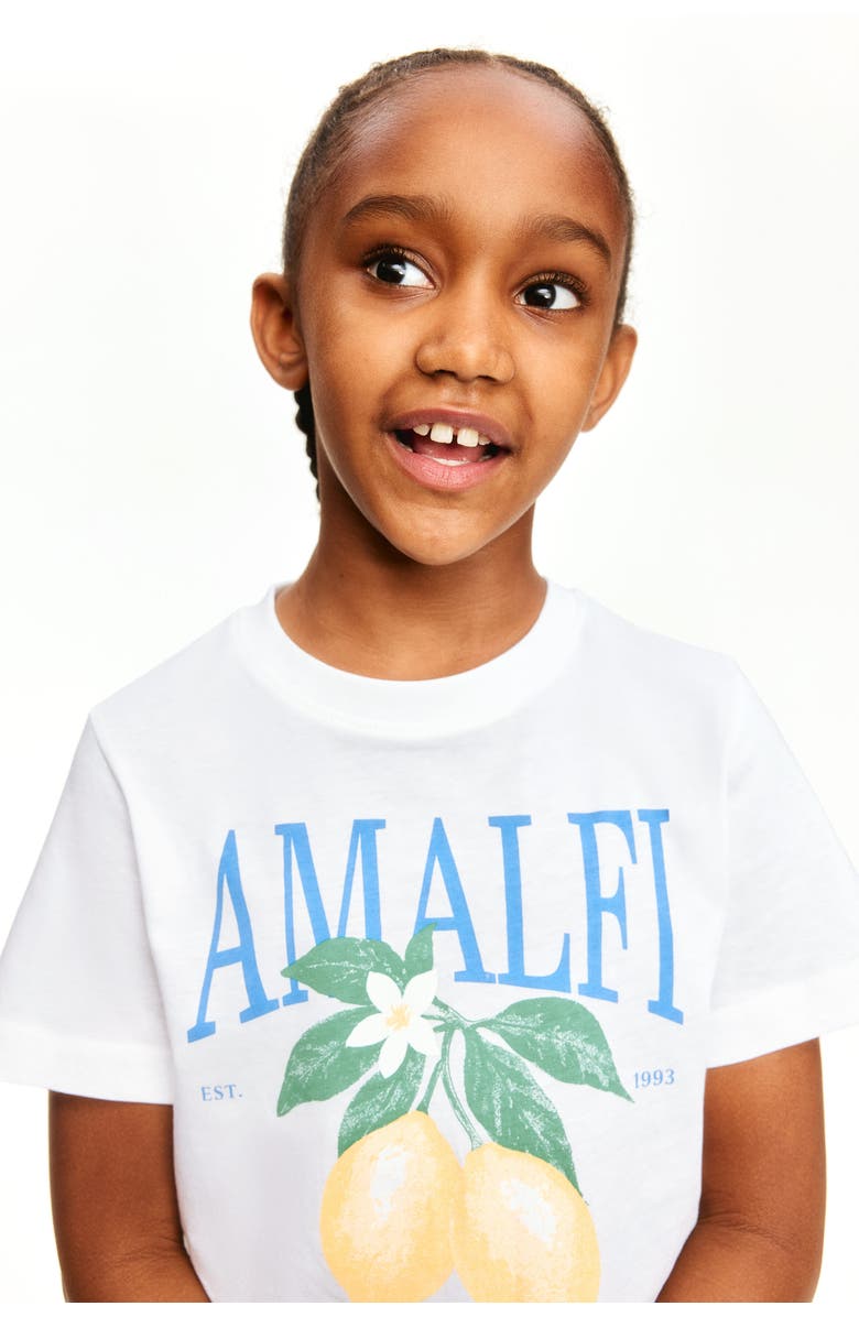 H&M 5-pack cotton t-shirts, Alternate, color, White/Amalfi