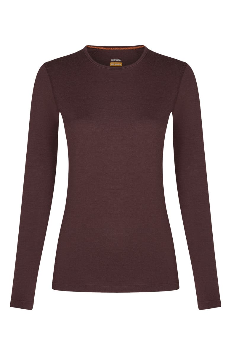 Icebreaker Oasis Long Sleeve Merino Wool Base Layer Tee, Alternate, color,