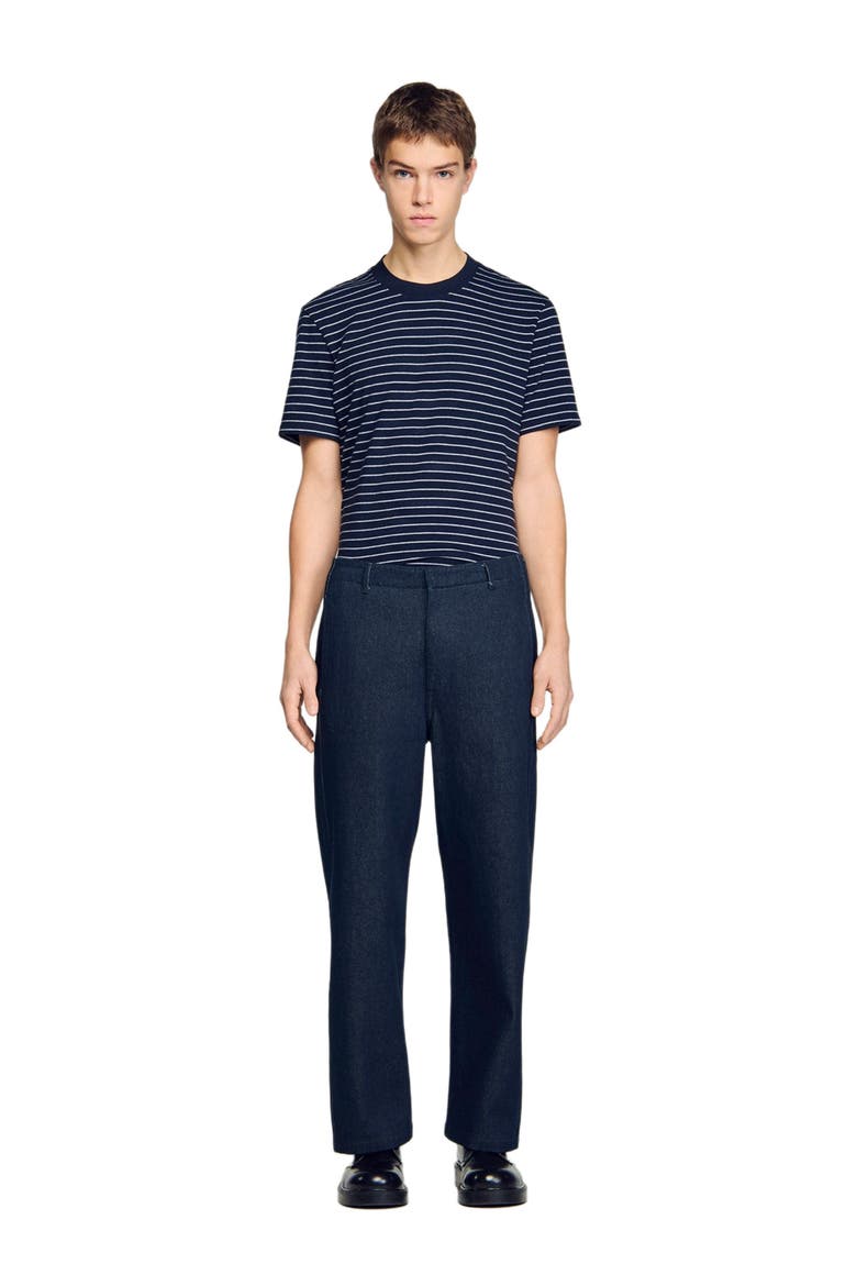 Raw barrel jeans, Alternate, color, Navy blue