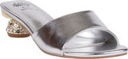 GOOD CHOICE NEW YORK Noho Crystal Embellished Heel Slide Sandal