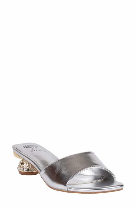 GOOD CHOICE NEW YORK Noho Crystal Embellished Heel Slide Sandal