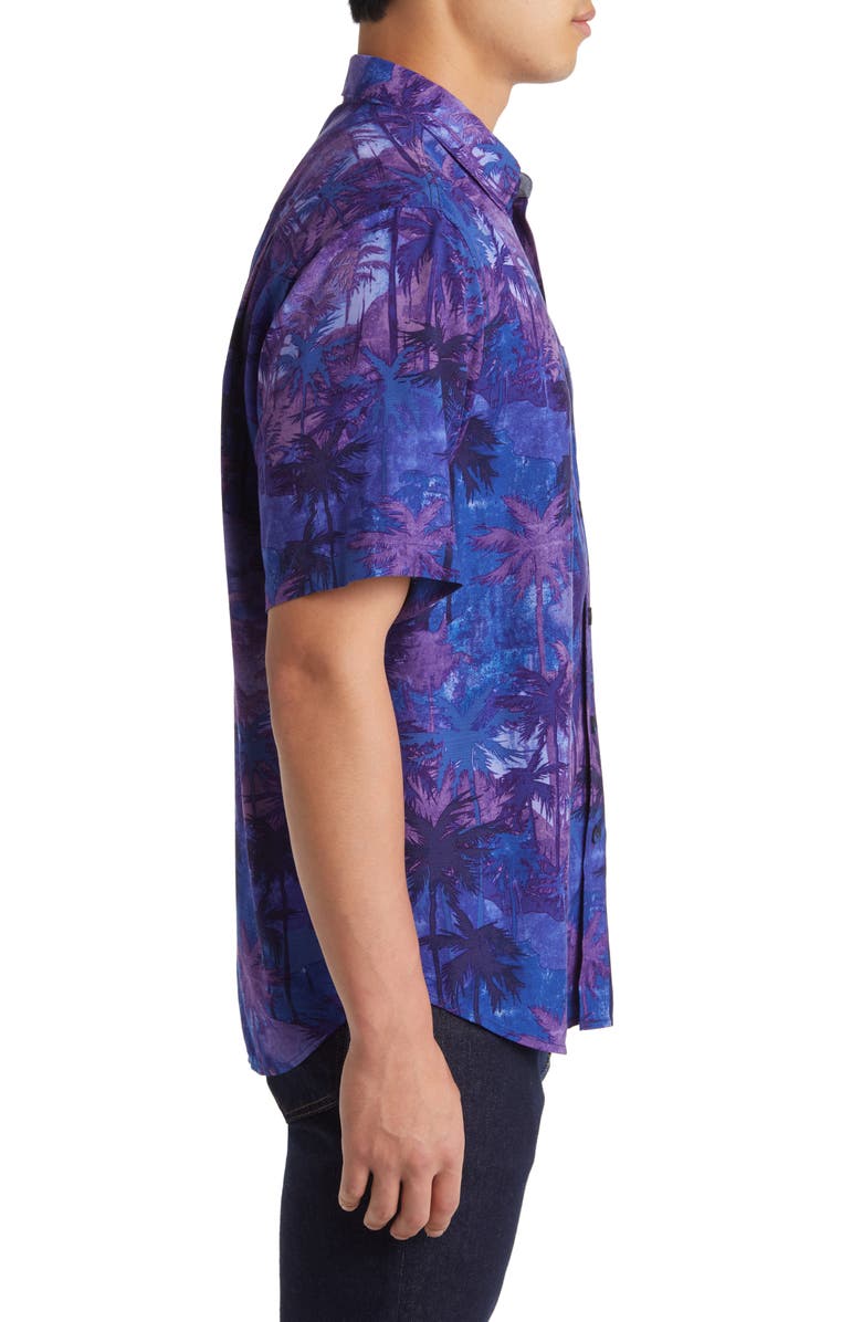 Tommy Bahama Veracruz Cay Misty Palms Short Sleeve Button-Up Shirt, Alternate, color, 