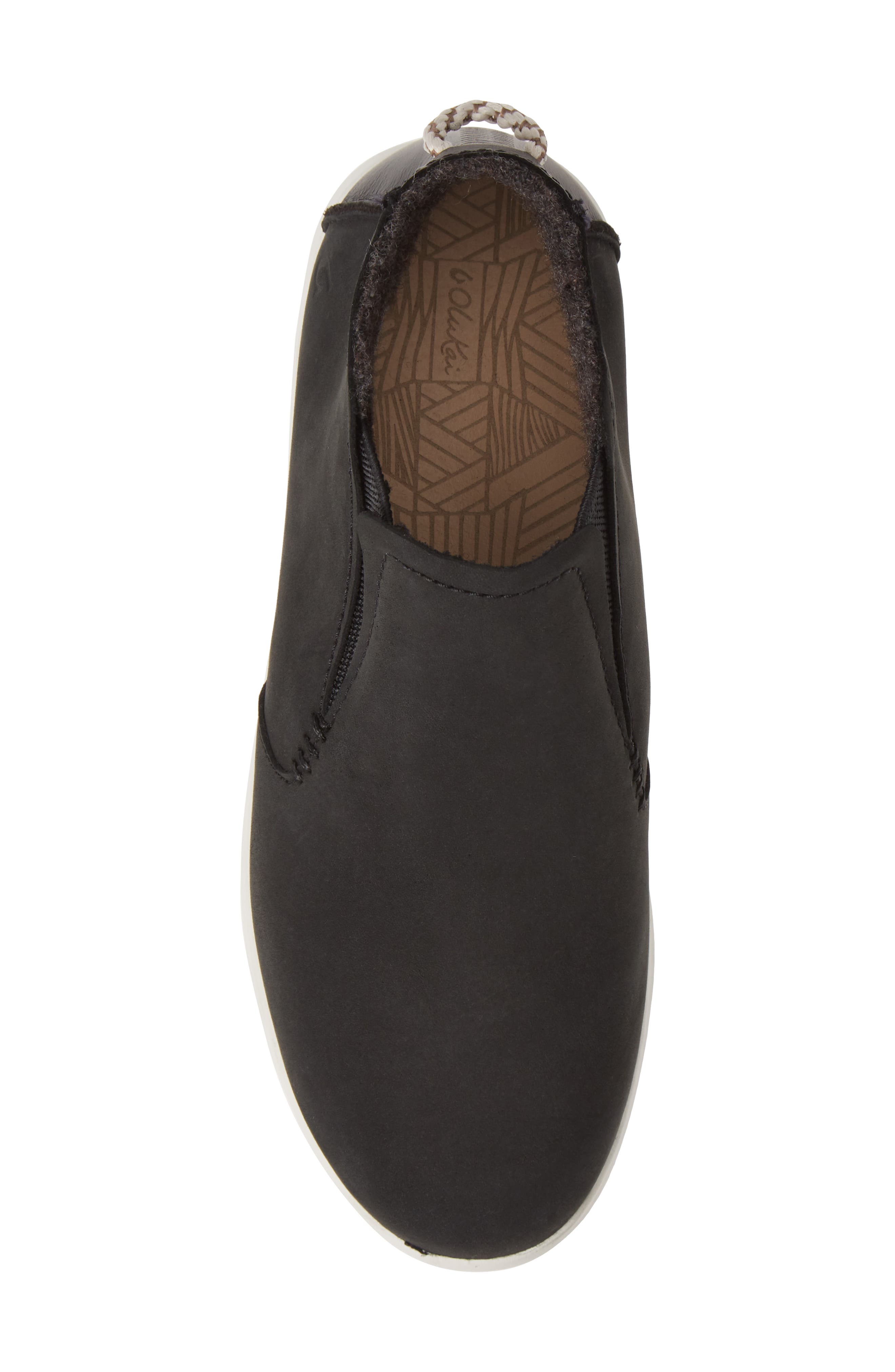 OluKai Hawai'iloa Manu Hope Waterproof Sneaker Boot, Alternate, color, Lava Rock Leather