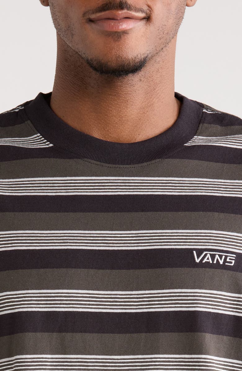 Vans Pismo Stripe Knit T-Shirt, Alternate, color, Black