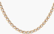 Aurate New York X Estate Lab-Grown Sapphire Tennis Necklace