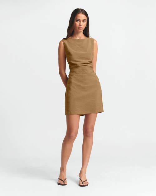 St Mrlo Sara Mini Dress In Brown