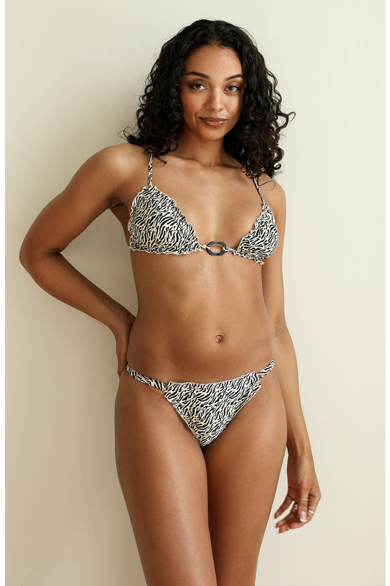 Runaway Triangle Bikini Top, Alternate, color, Wild Child