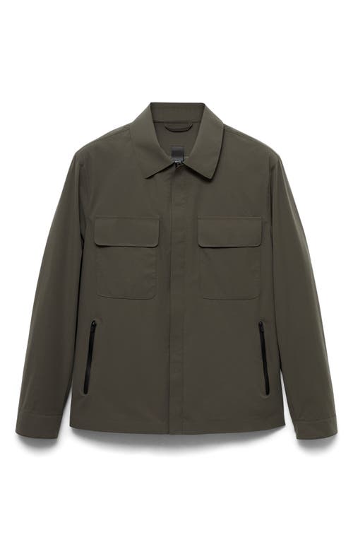 Mango Water Repellent Shirt Jacket In Multi